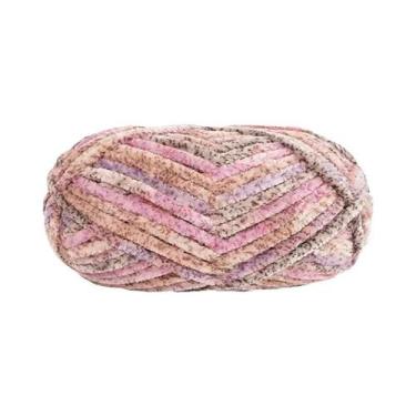 Imagem de Fio De Lã De Veludo Super Macio 100g Material De Tricô Grosso Para Cha