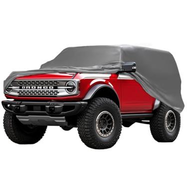 Imagem de AllGuard Capa de carro SUV máxima à prova de intempéries e garantia compatível com Ford 2021-2024 Bronco 4 portas - capa externa bloqueio de cabo de roubo acessórios SUV melhores do que à prova d'água