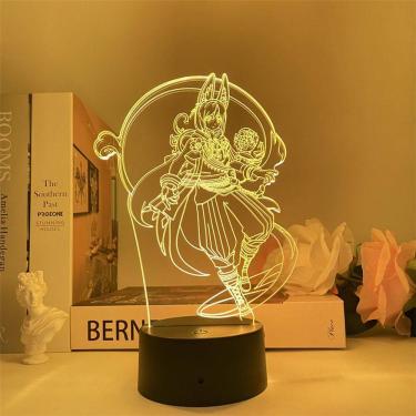 Imagem de Luz noturna LED 3D Plants vs Zombies Tighnaris que muda de cor