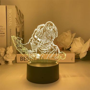 Imagem de Luz noturna LED 3D Lols Neons Strikes Pykes Color Changing