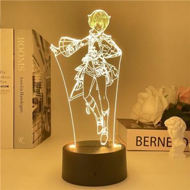 Imagem de Luz noturna Plants Zombies Xingqius 3D com mudança de cor