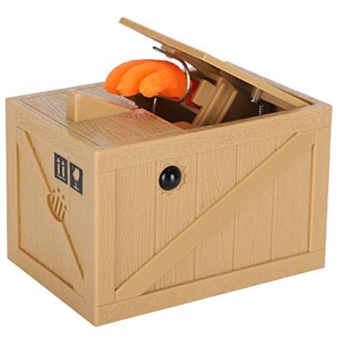 Imagem de Gato garra banco de dinheiro moeda automática cofrinho caixa de poupança de dinheiro brinquedo para crianças presentes feitos de material abs leve durável decoração divertida