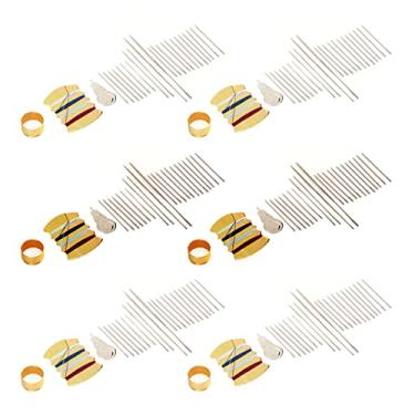 Imagem de Kit de agulha de mão diy kit de linha de agulha 6 conjuntos de agulhas de costura de mão de aço inoxidável para viagens domésticas diy artesanato costura