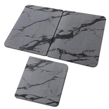 Imagem de Tapete de banho de pedra de terra de diatomáceas, antiderrapante, dobrável, superabsorvente, tapete de banho de diatomita para o chão do banheiro, tapetes de secagem de pratos para cozinha, secagem