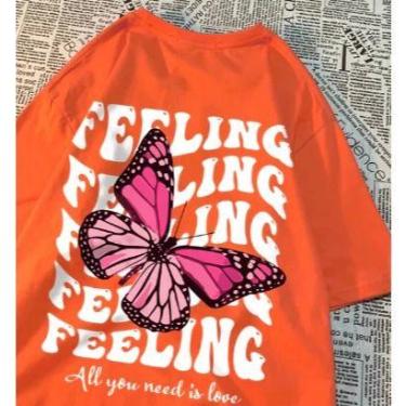 Imagem de Camiseta Estampa nas Costas de Borboleta Feeling Streetwear - Dinka, m