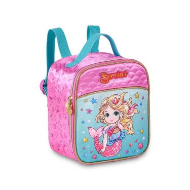 Imagem de Lancheira Infantil Sereia SR24555L 20x23x11cm Clio Revestimento Térmico