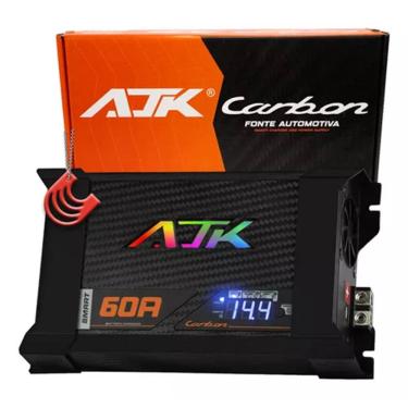 Imagem de Fonte Ajk 60a Carbon Smart 12v Bivolt Carregador Bateria TOP