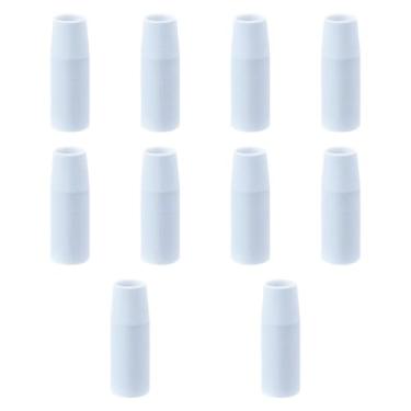 Imagem de KAIYUEMAOYI Conjunto de 10 Bicos de Cerâmica para Solda MIG, Peças de Reposição Resistentes E Leves para Proteção em Soldagem MIG.