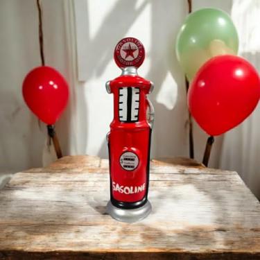 Imagem de Cofrinho Modelo Bomba de Gasolina Cofre Posto Decoracao Vermelho
