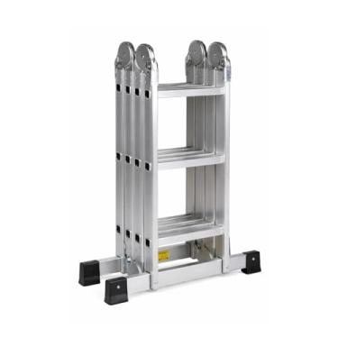 Imagem de Escada Articulada Multifuncional 4x3 12 Deg. 3,41m Caraíba Alumínio