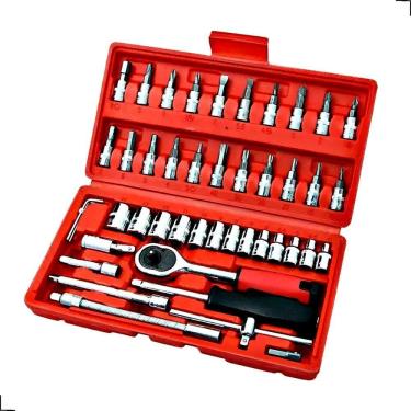 Imagem de 2X Caixa De Ferramentas Completa Maleta Kit Jogo Portátil