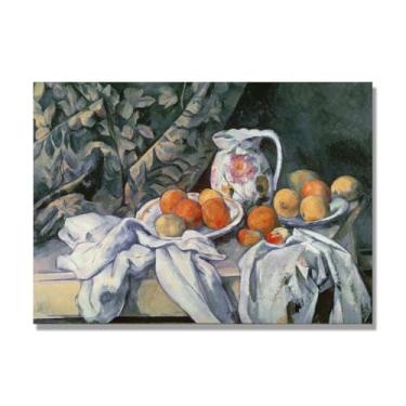 Imagem de NHLDZYH Arte em tela vintage de frutas mortas, pintura clássica de cozinha country, decoração de parede de casa de fazenda quente para sala de jantar e cozinha. B63. 80 x 112 cm-31,4 x 44,1 pol