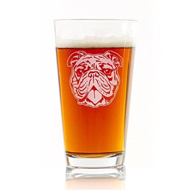 Imagem de Promotion & Beyond BULLDOG Face Copo de cerveja fofo - Presente engraçado para pais proprietários de cães