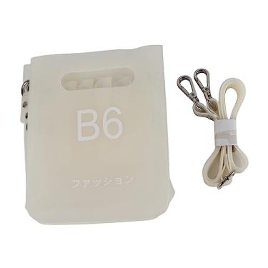 Imagem de SIWOTED Bolsa de cabeleireiro e barbeiro, cinto ajustável, bolsa de tesoura, coldre com cinto de ombro para cabeleireiros, cabeleireiros (Transparente)