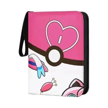 Imagem de Álbum De Cartões Pokémon Com 400 PCS, Pasta De Fotos Com Zíper Em PU, 