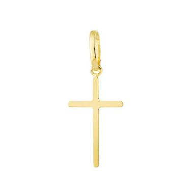 Imagem de Pingente Ouro 18k Cruz Crucifixo Palito Polido PG-018 - 750NETOZ