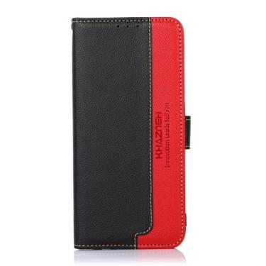 Imagem de POYUFRG Capa carteira para Samsung Galaxy S26 Ultra/S26 Plus/S26, capa de couro com fecho magnético com revestimento interno de TPU à prova de choque, preta, S26 Ultra