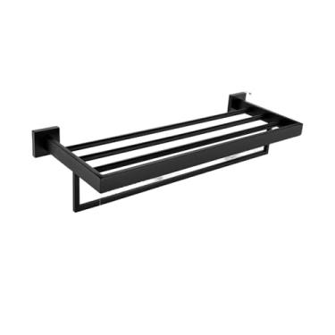 Imagem de Conjunto de ferragens de banheiro dourado para montagem na parede, suporte de rolo de papel higiênico, toalheiro, cabide de roupão, kit de acessórios de aço inoxidável, rack de roupão de banho 560