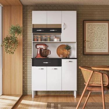 Imagem de Armário de Cozinha Compacto 6 Portas com Nicho Vogue Kits Paraná, Bran