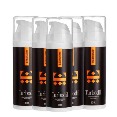 Imagem de Kit 5 Blend Crescimento Barba E Cabelo Turbodil Embaixador 30Ml