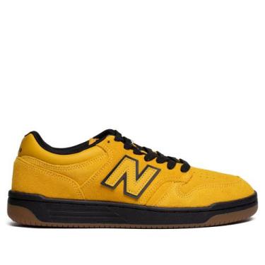 Imagem de Tênis Masculino New Balance Low 480 Couro Caramelo, Caramelo, 40