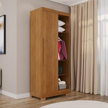 Imagem de Guarda-roupa Modulado Canto com Pé 1 Porta Fortaleza Cinamomo