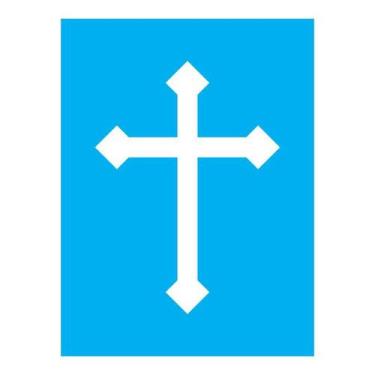 Imagem de Stencil Tamako Cruz - 15X20Cm - Ref A3070