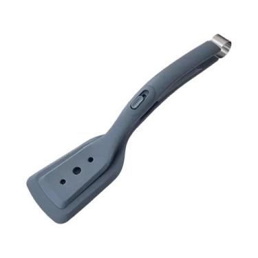 Imagem de Espátula De Silicone 2 Em 1 Para Virar Ovos E Peixes, Com Pegador Para