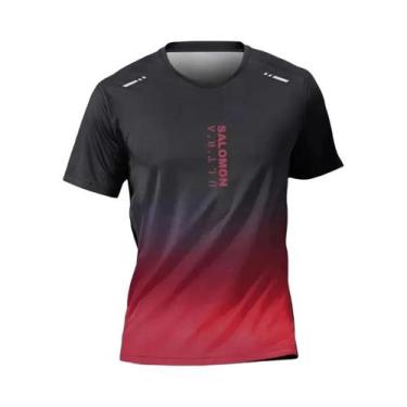 Imagem de Camiseta Masculina De Verão Com Estampa Gradiente, Respirável, Gola Re