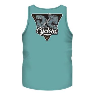 Imagem de Regata Cyclone Rockblock Metal, Azul turquesa, G