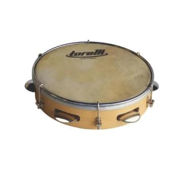 Imagem de Pandeiro 10 polegadas TORELLI -- TP-300 -- Injetado -- Pele Animal