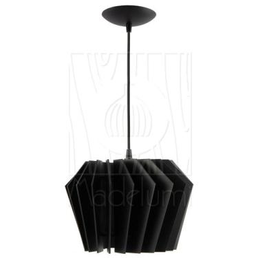 Imagem de Luminaria Pendente Diamond Madeira Soquete E27 Mesa Sala - Madelumi, P