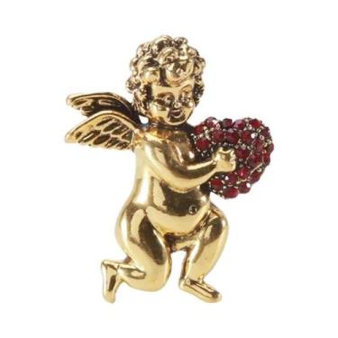 Imagem de Broches De Esmalte Unissex Femininos Com Personagens De Anjo Cupido E 