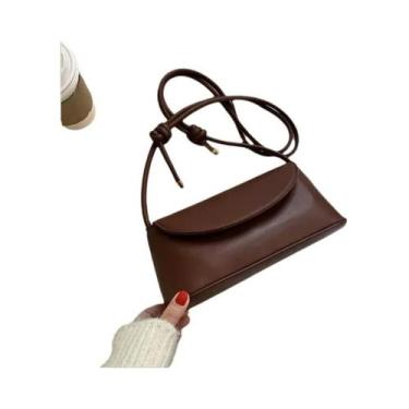 Imagem de Bolsa Feminina Crossbody de Ombro - Couro PU, Pequena e Quadrada - Cor