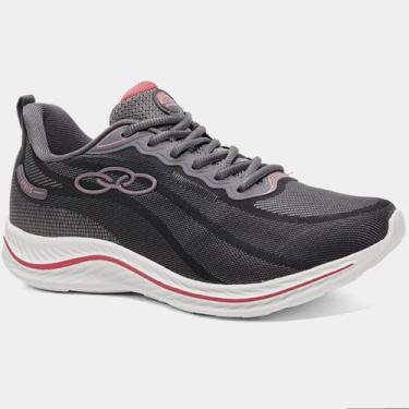 Imagem de Tênis Olympikus Apolis Feminino - Chumbo e Rosa - 37, 37
