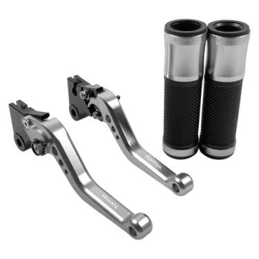 Imagem de Kit Manopla Manete Esportivo Honda Pop 100 110 110i - Stark Race, Prat