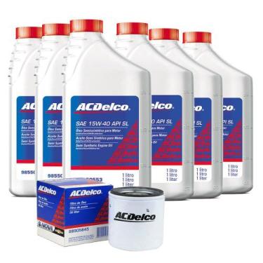 Imagem de Kit Troca De Oleo Motor 15w40 6l Semssintetico Astra s10 zafira blazer
