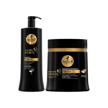 Imagem de Kit Haskell Cavalo Forte Shampoo 1 Litro E Máscara 500g - Haskell Cosm
