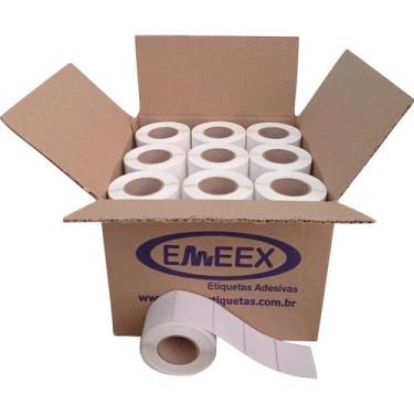 Imagem de Etiqueta 40x40 Térmica Balança Toledo Caixa 36 Rolos - EMEEX ETIQUETAS