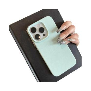 Imagem de Capa De Telefone Em Couro TPU À Prova De Choque Para iPhone pro Max 17