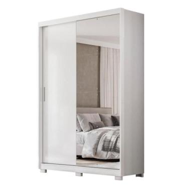 Imagem de Guarda Roupa Casal Riva 2 Portas Deslizantes Flex com Espelho e Pés - 