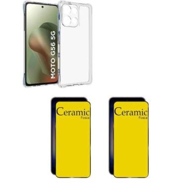 Imagem de 2UN Películas Fosca Matte + Capa Silicone TPU Para Moto G56 5G - LXL