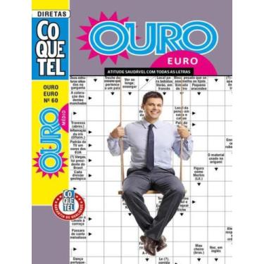 Imagem de Livro - Palavras-Cruzadas Diretas Coquetel Ouro Euro 60, 60, 13 x 20