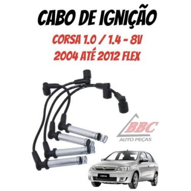 Imagem de Jogo Cabos De Velas Cabo Ignição Corsa 1.0 / 1.4  - 8V Flex 2004 - 201