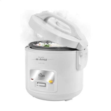 Imagem de Panela Arroz Branca Elétrica Kian 5 Xícaras Função Aquecer