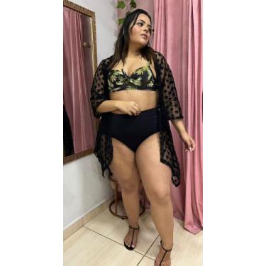 Imagem de Saída de praia kimono de pontas - Rafavi, Preto, gg