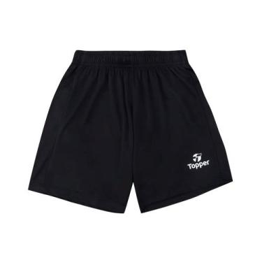 Imagem de Calção Juvenil Topper Classic New Preto, Preto, 8