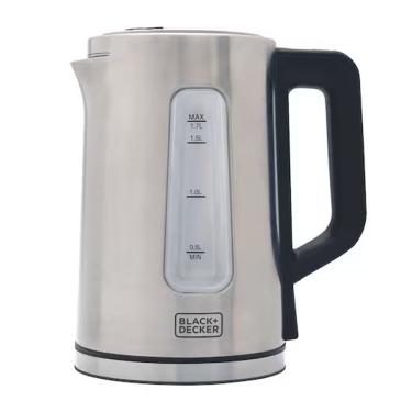 Imagem de Chaleira Eletrica Black + Decker KEPG 1200W 1,7L Aco Inox Gourmand Gris Programavel 110V