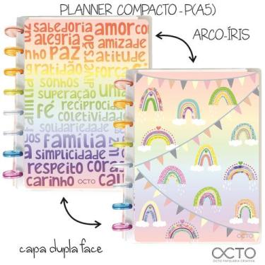 Imagem de Planner de Discos OCTO COMPACTO A5 - ARCO IRIS