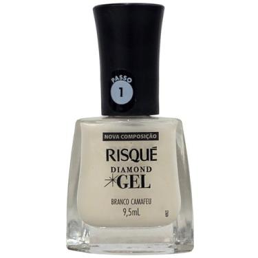 Imagem de Esmalte Branco Camafeu Diamond Gel Risque 9,5ml - Risqué